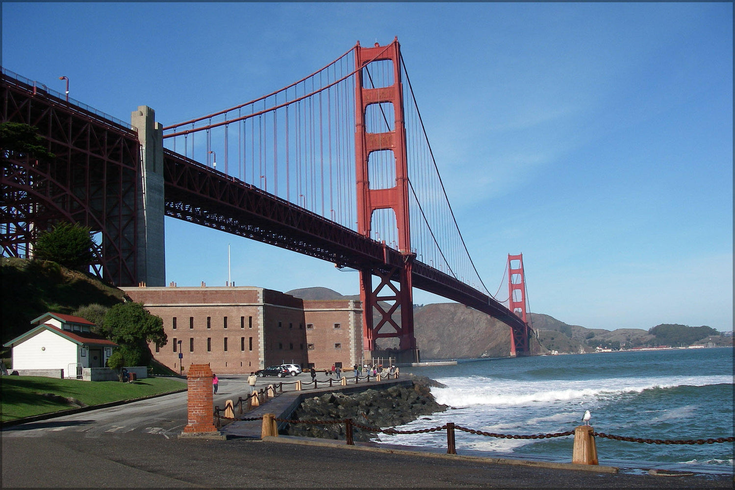 Poster, Many Sizes Available; Golden Gate Bridge And Fort Point 2009B #031715