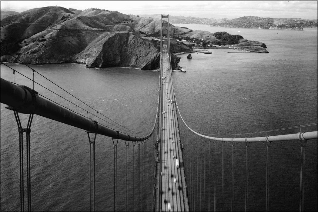 Poster, Many Sizes Available; Golden Gate Bridge View From Top, Haer Ca 31 30