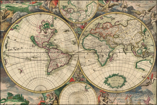 Poster, Many Sizes Available; World Map 1689  Produced In Amsterdam In 1689, By Van Schagen