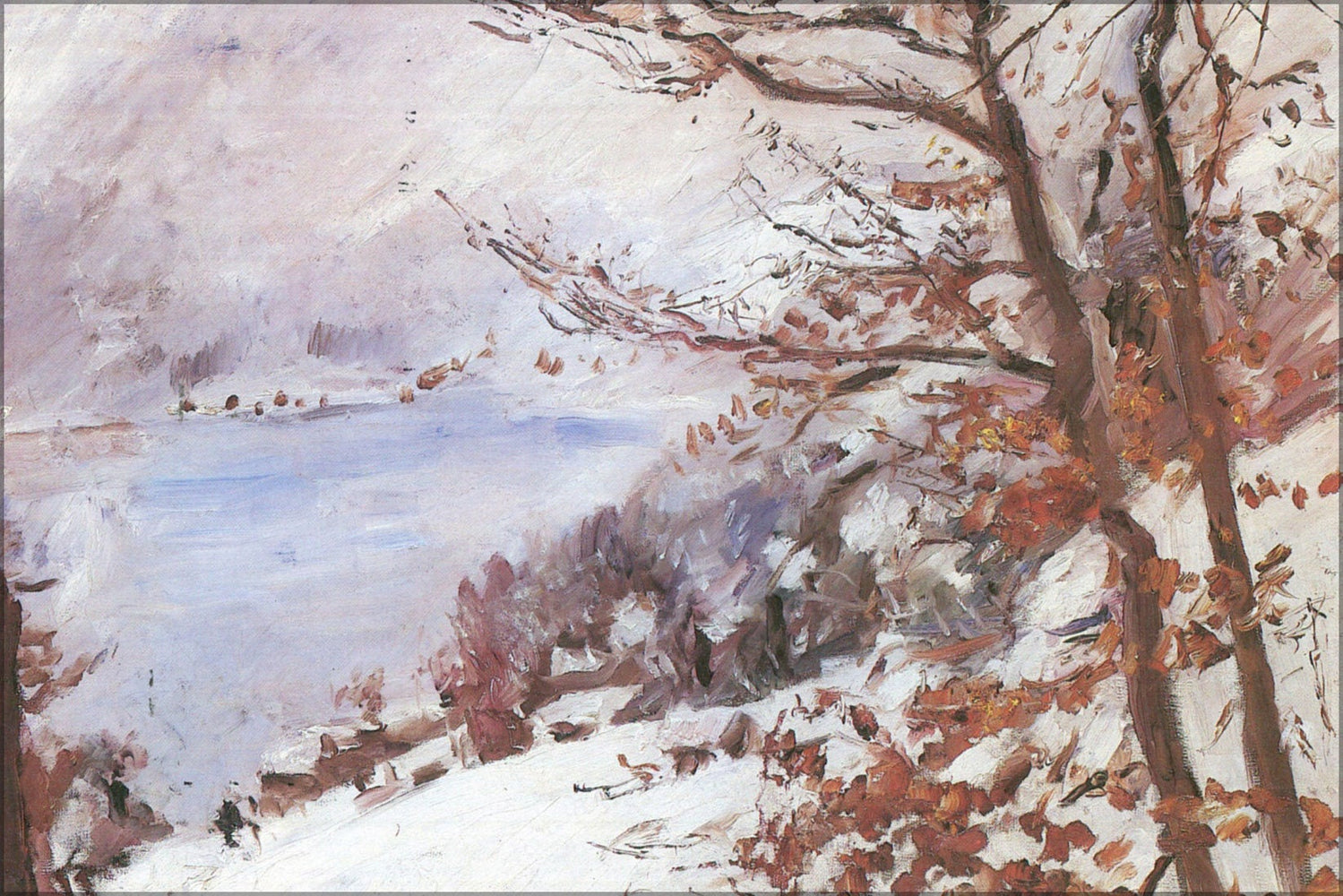 Poster, Many Sizes Available; Walchensee Im Winter Scene By Lovis Corinth 1923