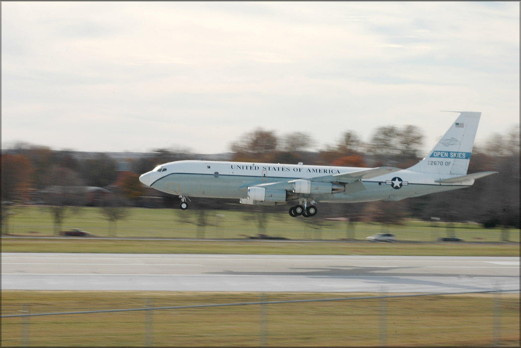 Poster, Many Sizes Available; Us Air Force Oc-135 Open Skies Aircraft Offutt Afb, Nebraska