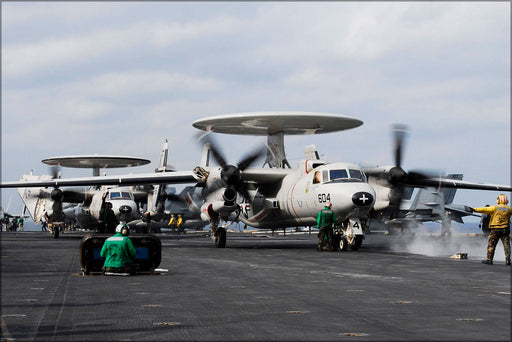 Poster, Many Sizes Available; E-2C Hawkeye (Vaw-115) Liberty Bells Uss Kitty Hawk P5