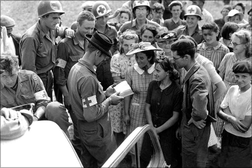 Poster, Many Sizes Available; Us Army Medics In Orleans, France 1944