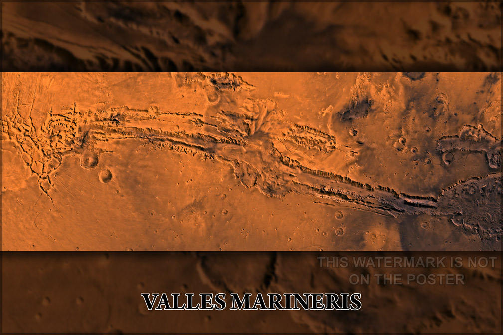 Poster, Many Sizes Available; Valles Marineris Mars