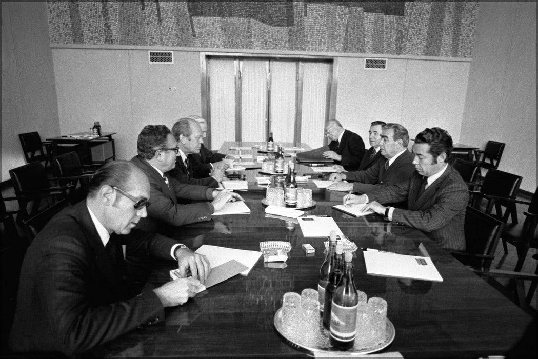 Poster, Many Sizes Available; A Meeting On The Second Day Of The Vladivostok Summit Meeting, 1974 Nara 7161787