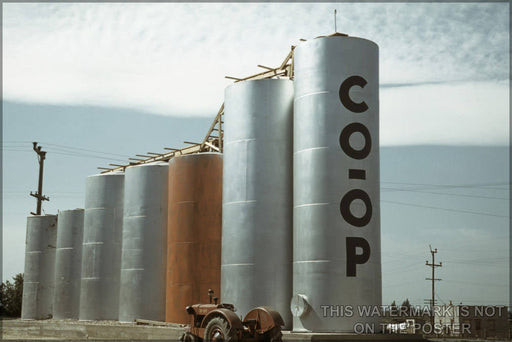 Poster, Many Sizes Available; Grain Elevators, Caldwell, Idaho 1941