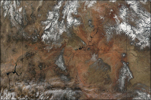 Poster, Many Sizes Available; Grand Canyon Satellite Image