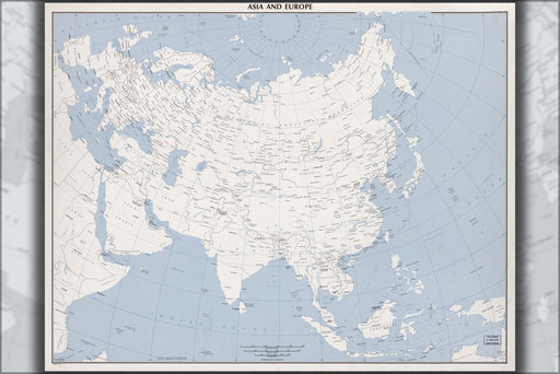 Poster, Many Sizes Available; Cia Map Of Asia And Europe 1975