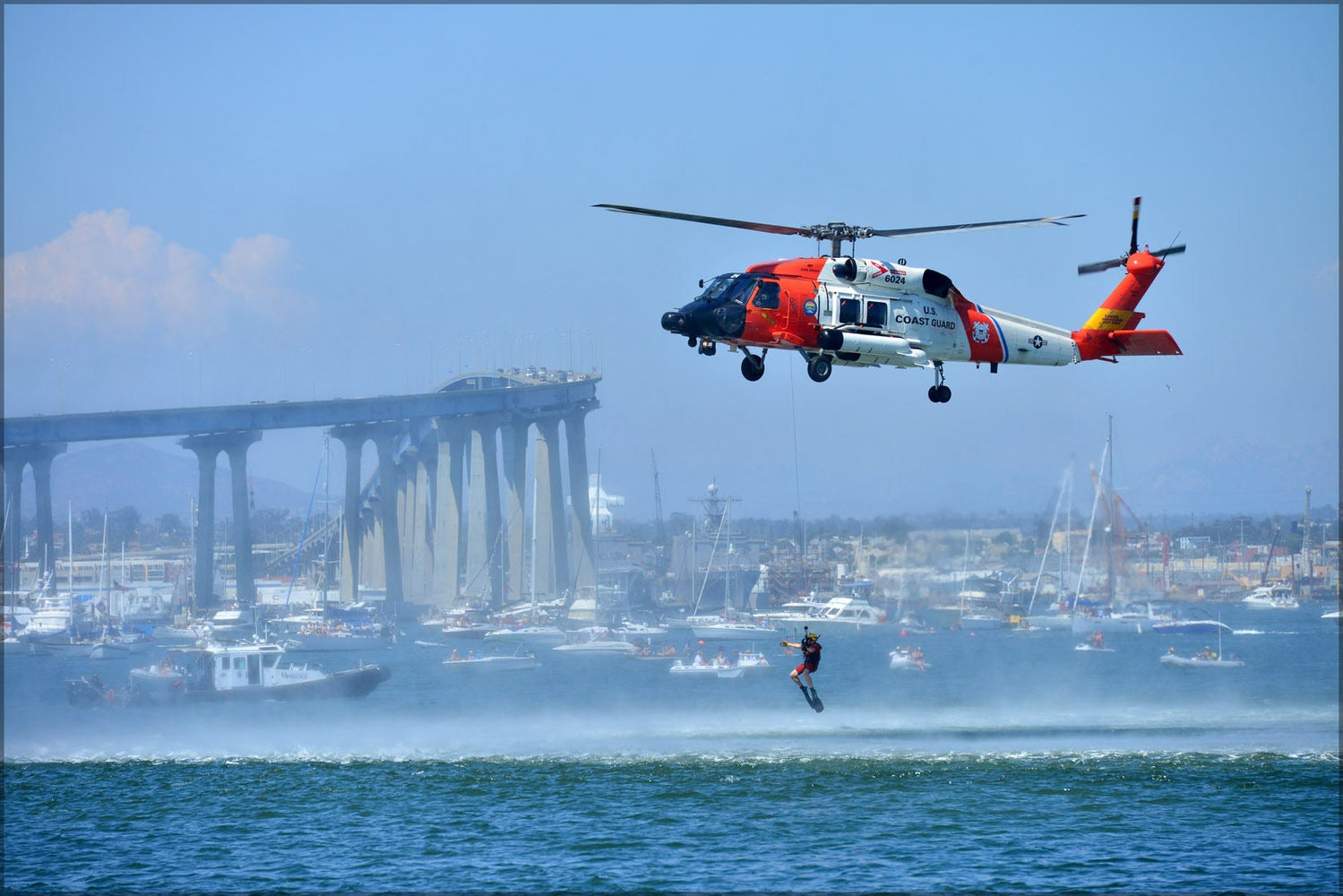 Poster, Many Sizes Available; Uscg Coast Guard Sikorsky Mh-60T Jayhawk Mh-60 Helicopter