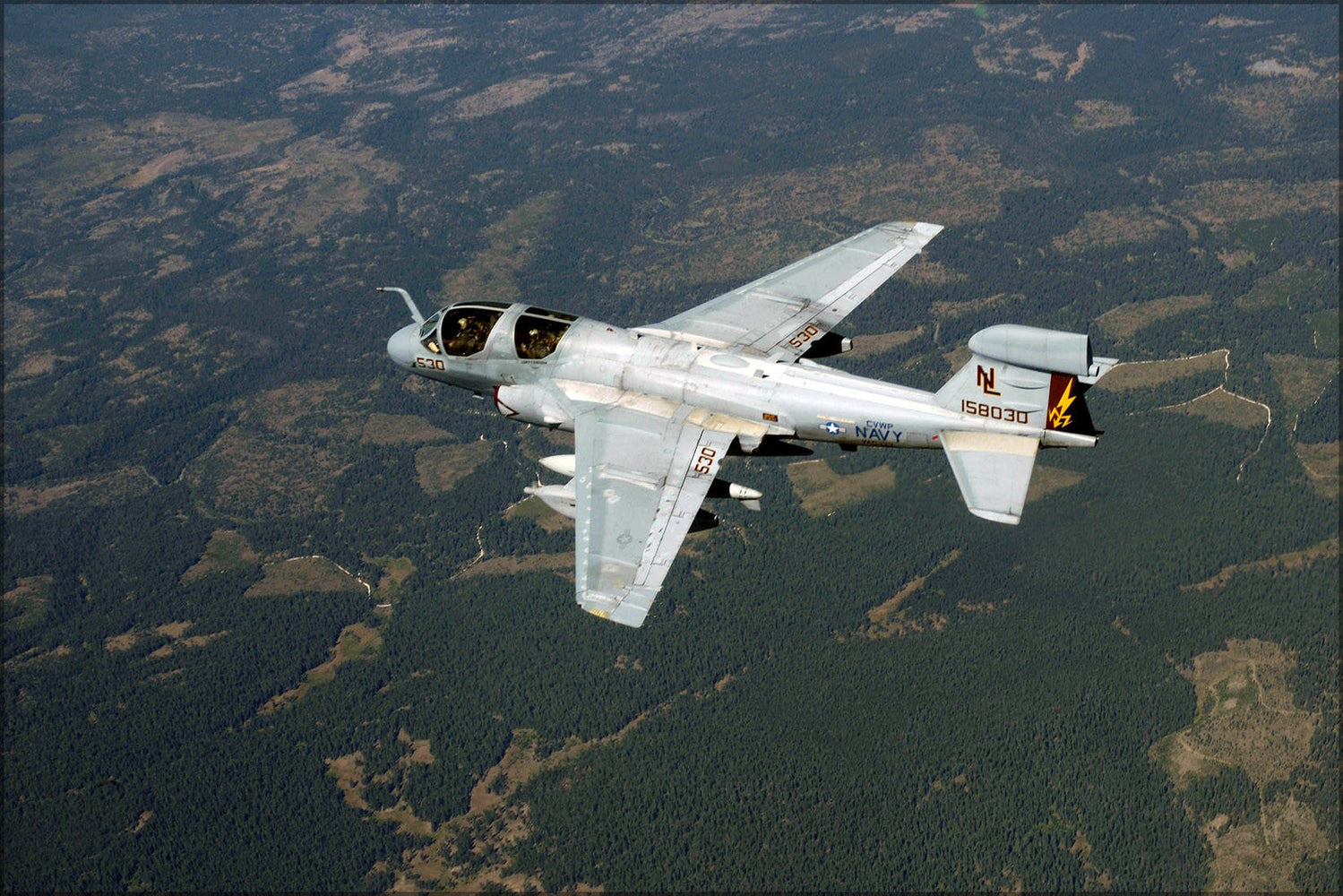 Poster, Many Sizes Available; Ea-6B Prowler Wizards Of Electronic Warfare Squadron (Vaq-133),