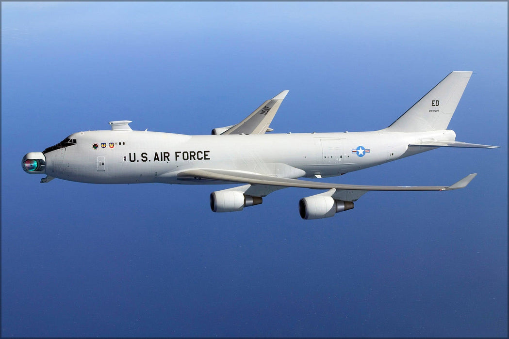 Poster, Many Sizes Available; Yal-1A Airborne Laser In Flight With The Mirror Unstowed