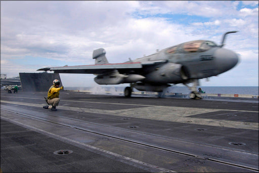 Poster, Many Sizes Available; Ea-6B Prowler, (Vaq-136) Gauntlets Uss Kitty Hawk (Cv 63)