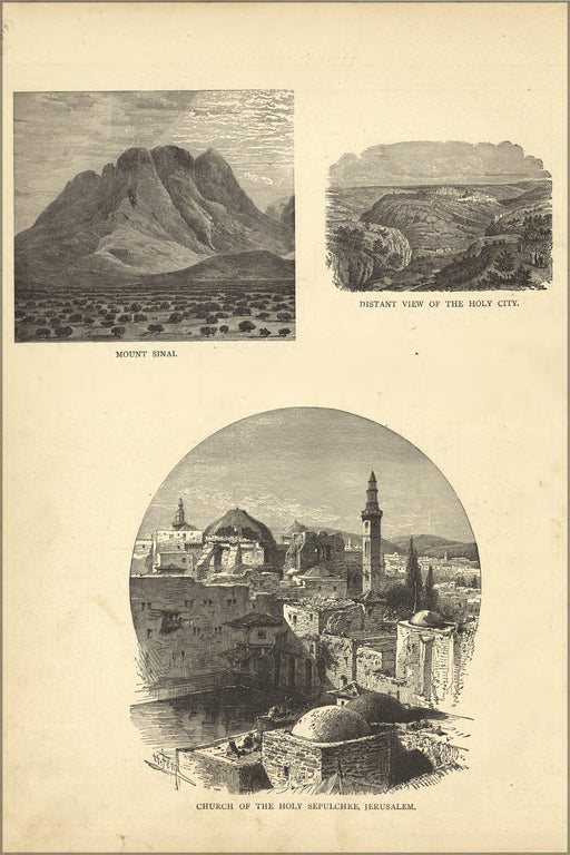 Poster, Many Sizes Available; View Of Mount Sinai Holy Sepulchre Jerusalem 1881