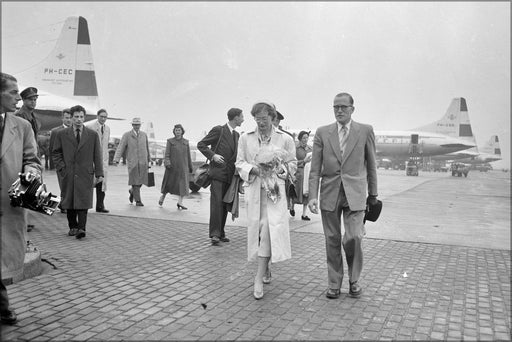 Poster, Many Sizes Available; Grand Duke Disembarks Ph Cec, Schiphol, 11Jun56 104