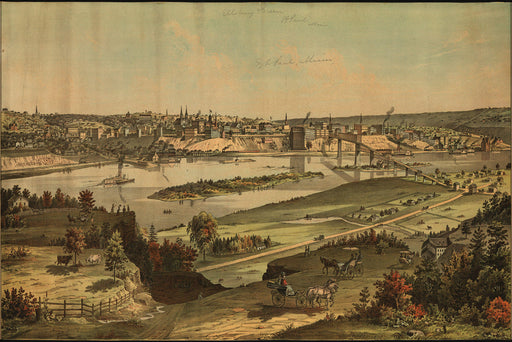 Poster, Many Sizes Available; View Of St. Paul, Minnesota 1874 Saint Paul