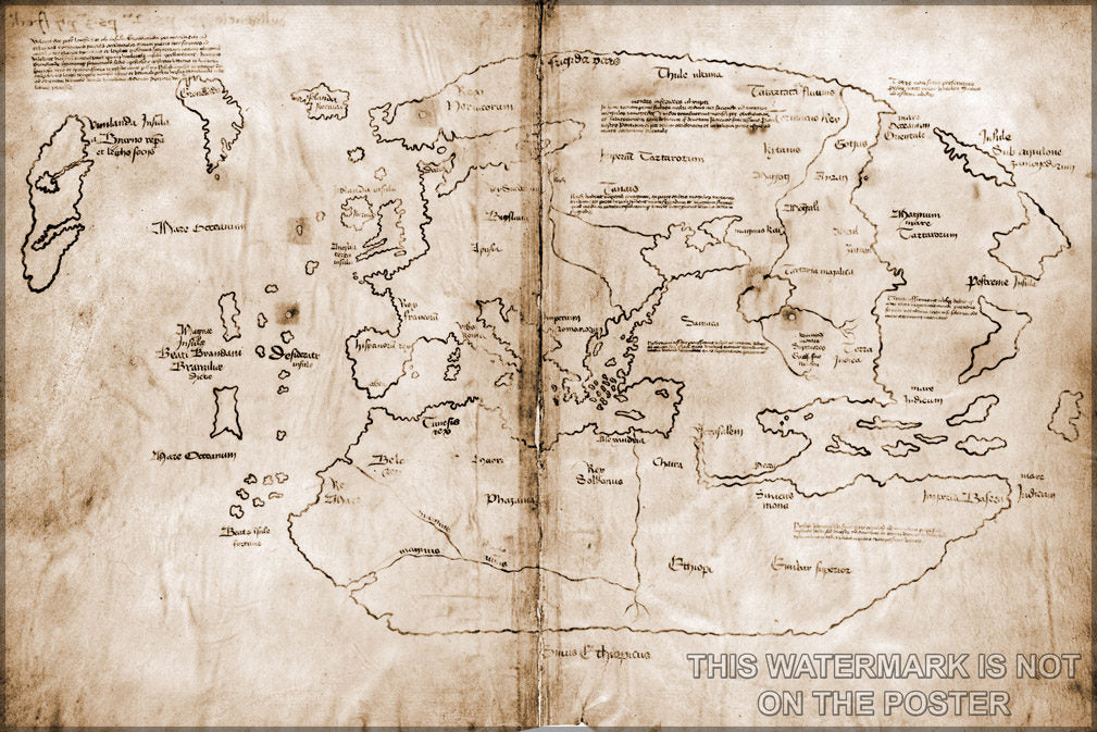 Poster, Many Sizes Available; Vinland Map