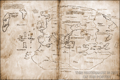 Poster, Many Sizes Available; Vinland Map