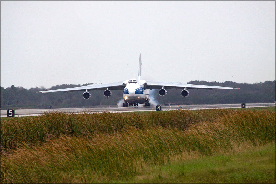 Poster, Many Sizes Available; Volga-Dnepr Antonov An-124-100, Ukranian Russian Aircraft