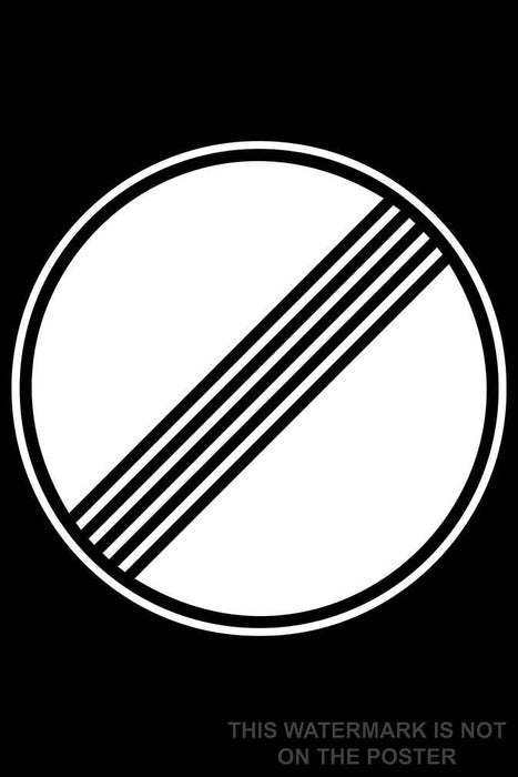 Poster, Many Sizes Available; Autobahn Deregulation Sign