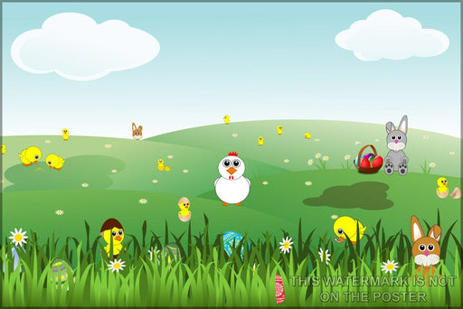 Poster, Many Sizes Available; Easter Landscape