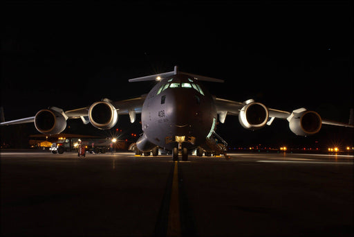 Poster, Many Sizes Available; A U.S. Air Force C 17 Globemaster Iii Is Readied For Loading On The Tarmac At Ellsworth Air Force Base, S.D. 1