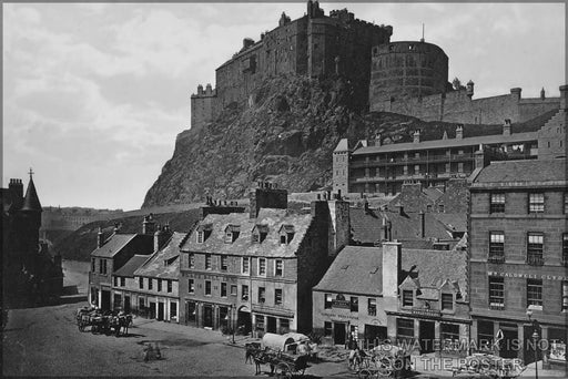 Poster, Many Sizes Available; Edinburgh Castle From Grass Market C1870S