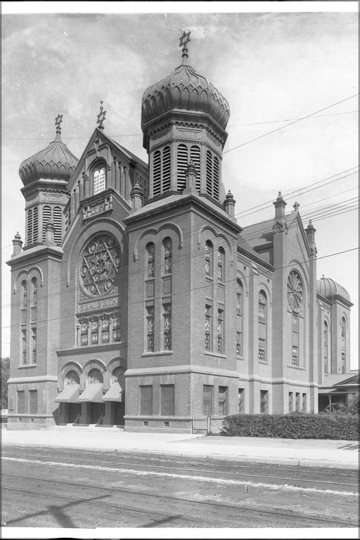 Poster, Many Sizes Available; B&#39;Nai B&#39;Rith Synagogue (Temple), Located On Hope And 9Th Streets, Los Angeles, Ca.1900 (-5118)