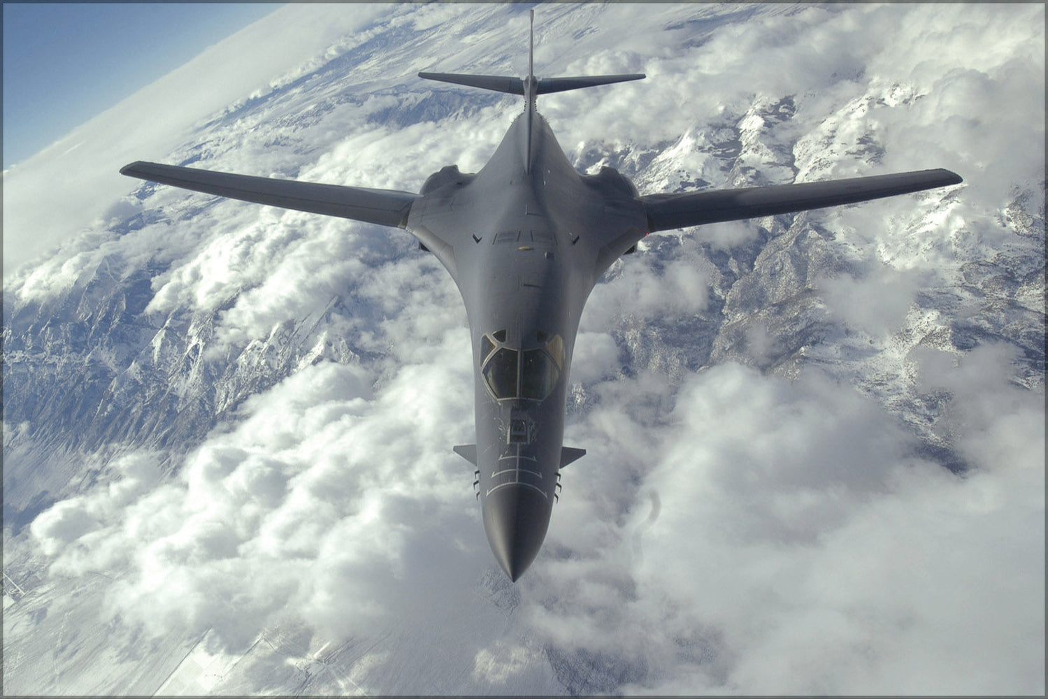 Poster, Many Sizes Available; B-1B Lancer Bomber 37Th Bomb Squadron Over Nevada And Utah