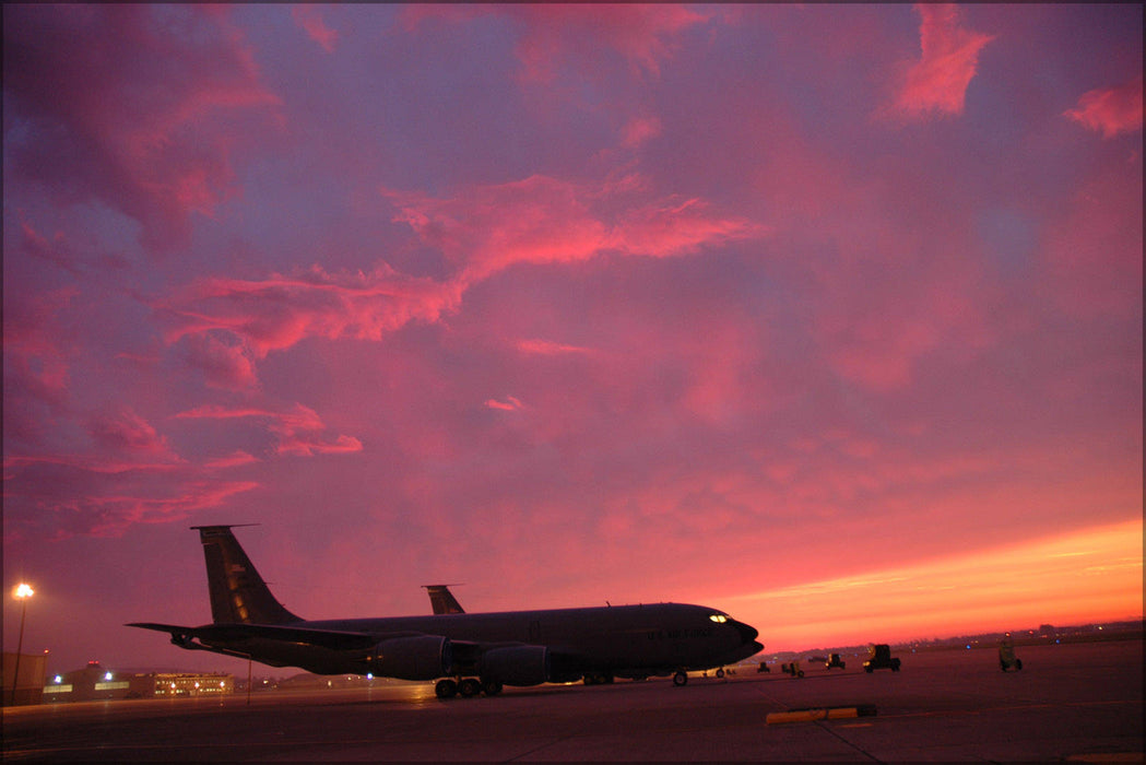 Poster, Many Sizes Available; A U.S. Air Force Kc 135R Stratotanker Aircraft Sits On The Runway At Niagara Falls Air Base In New York 061004