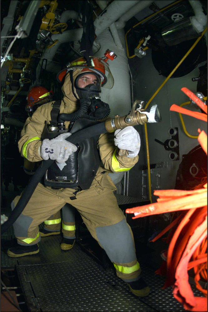 Poster, Many Sizes Available; 020122 N 2517J 003 Fire Fighter