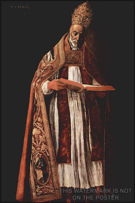 Poster, Many Sizes Available; Gregory The Great Pope Gregory I, By Francisco De ZurbarÃ¡n