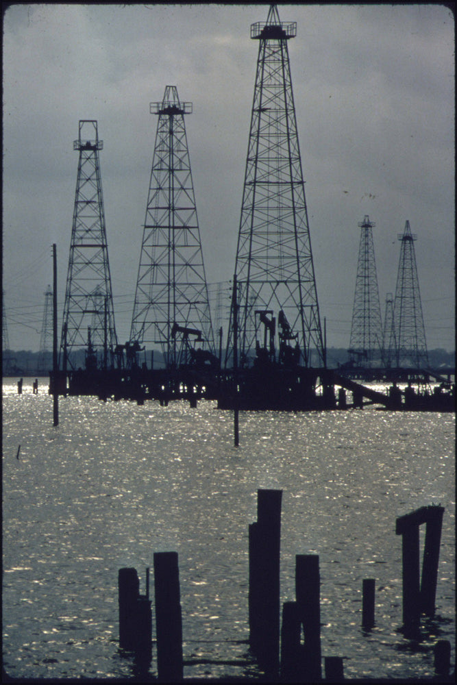 Poster, Many Sizes Available; Abandoned Oil Field 15 Miles South Of Houston. From The Documerica 1 Exhibition. For Other Images In This... N