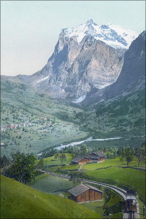 Poster, Many Sizes Available; Grindelwald Um 1900 Switzerland Photochrom