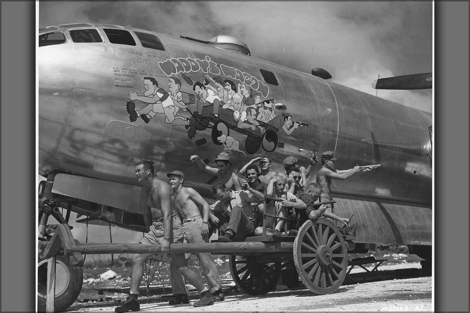 Poster, Many Sizes Available; B-29 Superfortress Crew, Waddy&#39;S Wagon,