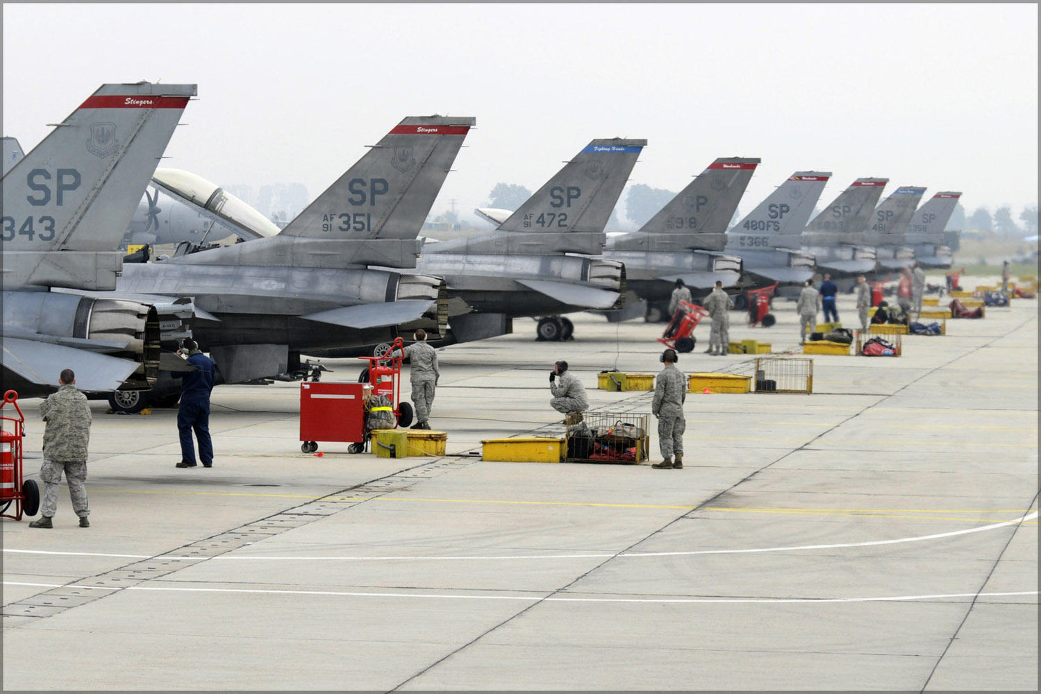 Poster, Many Sizes Available; 480Th Fs F 16Cs In Bulgaria 2010