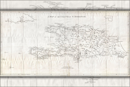 Poster, Many Sizes Available; 1800 Stockdale Map Of Hispaniola Or Santo Domingo, West Indies (Haiti, Dominican Republic)