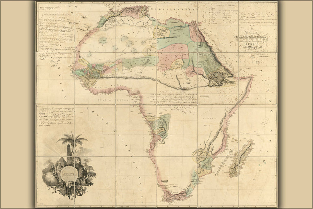 Poster, Many Sizes Available; 1802 Map Of Africa