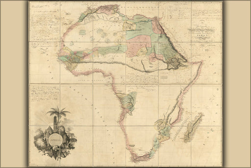 Poster, Many Sizes Available; 1802 Map Of Africa