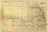 Poster, Many Sizes Available; 1874 Railroad Map & Guide Of Nebraska