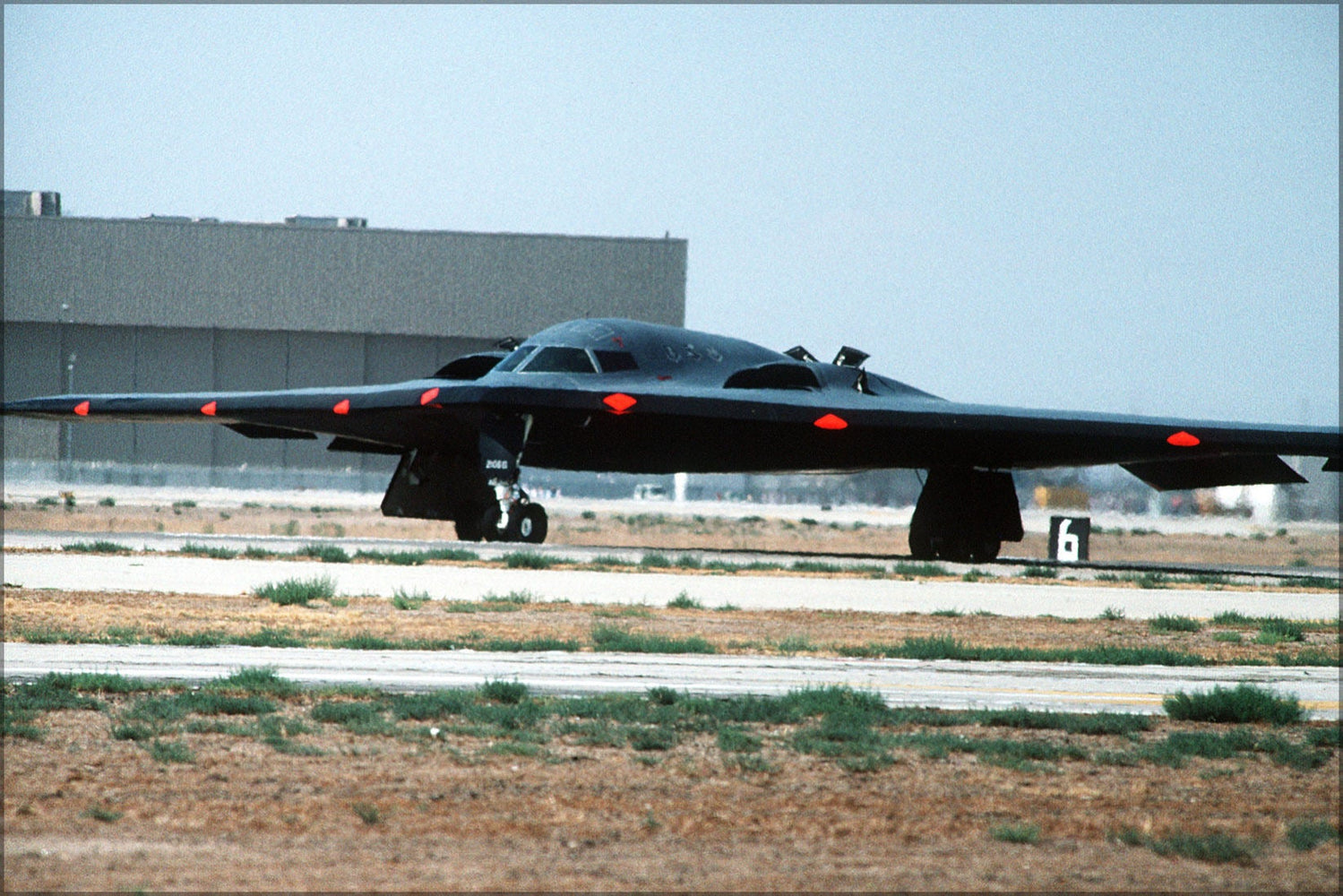 Poster, Many Sizes Available; A View Of A B 2 Advanced Technology Bomber On The Ground At The Air Force Flight Test Center For Its First Fli