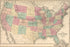 Poster, Many Sizes Available; 1875 Map Of The United States Of America