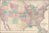 Poster, Many Sizes Available; 1875 Map Of The United States Of America P2