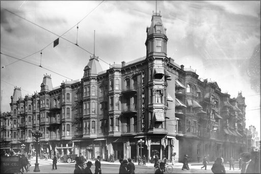 Poster, Many Sizes Available; Exterior Of The Westminster Hotel On The Corner Of Fourth Street And Main Street, Los Angeles, Ca.1900 (Chs-23