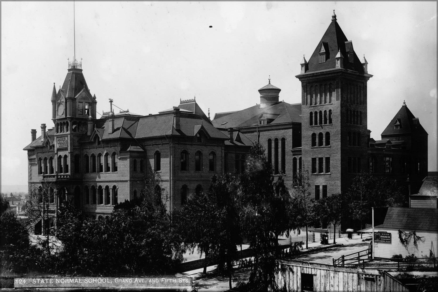 Poster, Many Sizes Available; Exterior View Of California State Normal School, Grand Avenue And 5Th Street, Los Angeles, Ca.1900 (Chs-124)