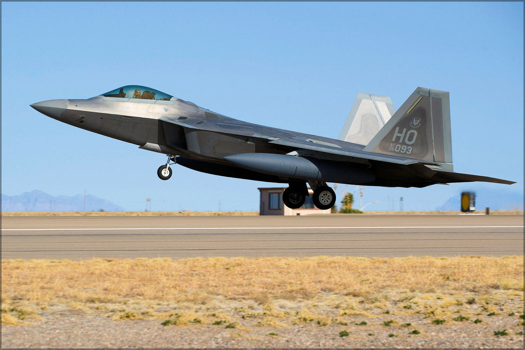 Poster, Many Sizes Available; 7Th Fighter Squadron Lockheed Martin F-22A Block 30 Raptor