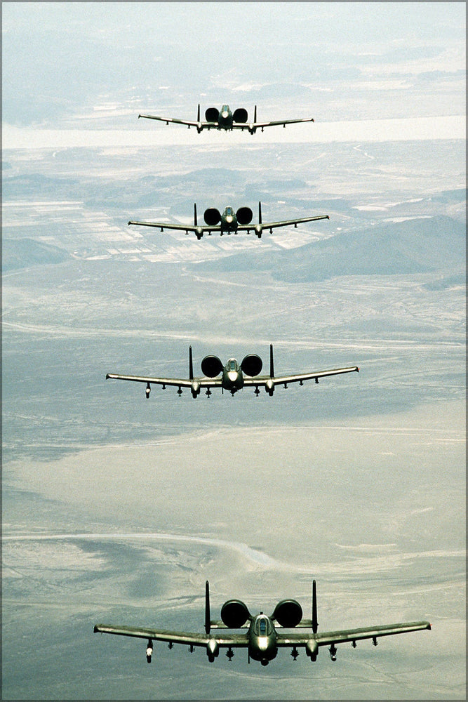 Poster, Many Sizes Available; 25Th Tactical Fighter Squadron A-10 Thunderbolt Ii Warthog