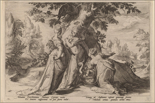 Poster, Many Sizes Available; 1590. The Daughters Of Cecrops Etching 17.8 X 25.5 Cm Washington Dc, Nga