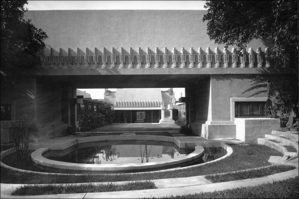 Poster, Many Sizes Available; Exterior View Of The Hollyhock House, Los Angeles, 1921 (Shulman-1997-Js-219-Isla)