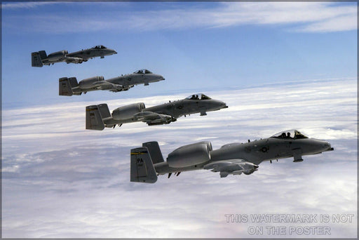 Poster, Many Sizes Available; A-10 Thunderbolt Ii Warthog Formation