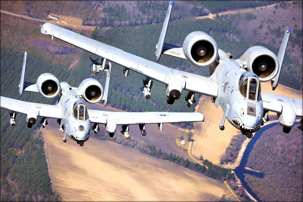 Poster, Many Sizes Available; A-10 Thunderbolt Ii Warthog Over Moody Air Force Base Ga